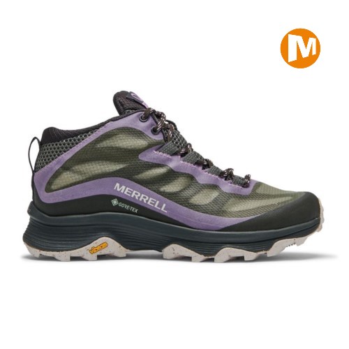Merrell Moab Speed Mid GORE-TEX Wanderschuhe Damen Grau/Lavendel [DE-DOHCR]